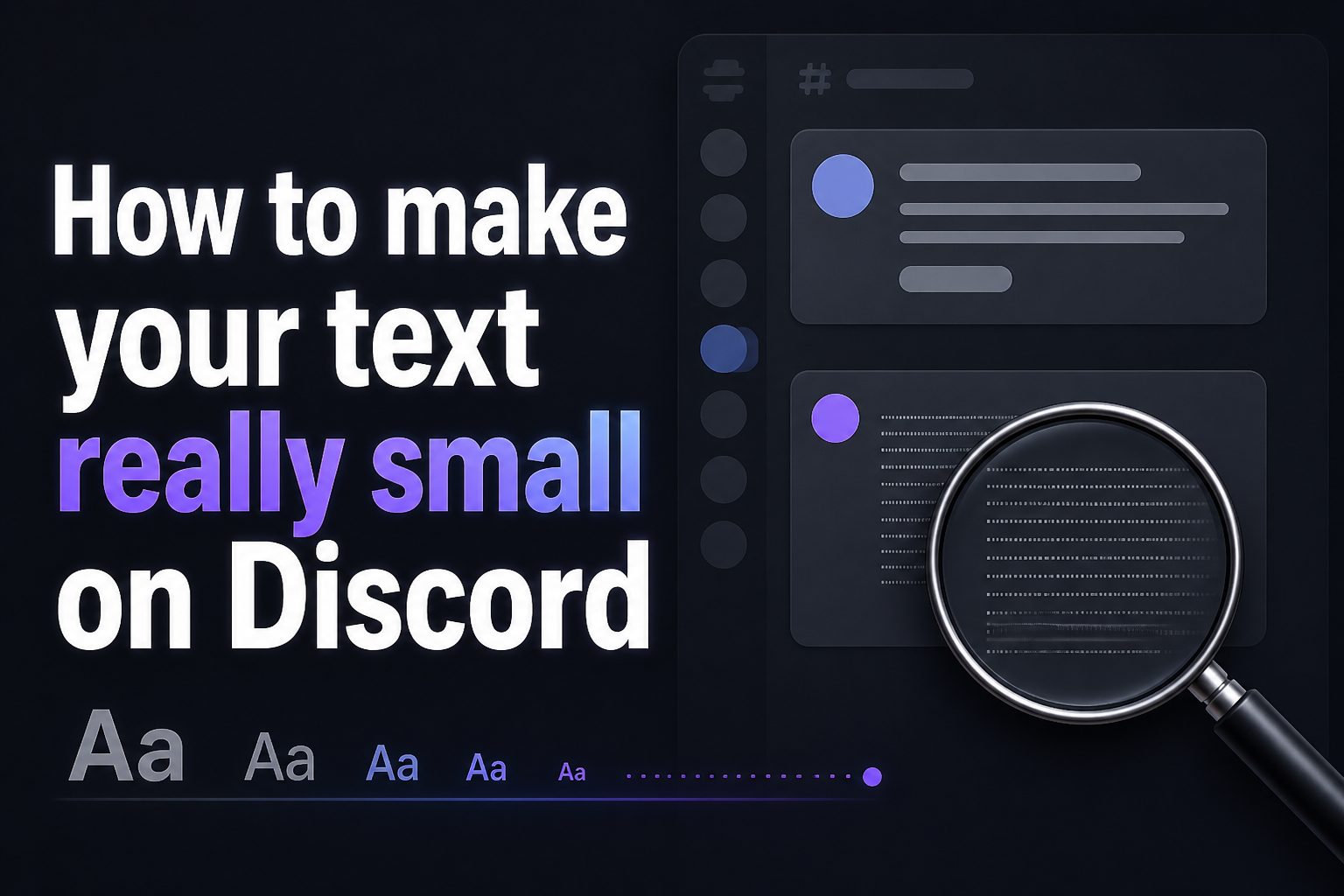 Discord mobile chat showing small text formatting in a message.