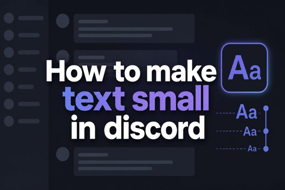 How to make text small in Discord