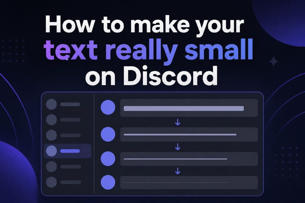 How to make your text really small on Discord