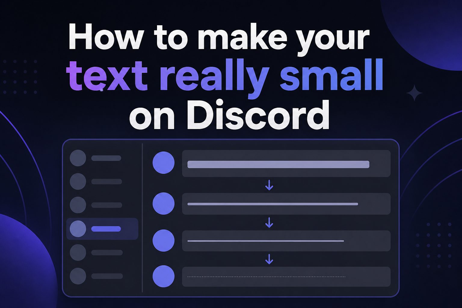 Discord chat showing tiny superscript-style text in a message